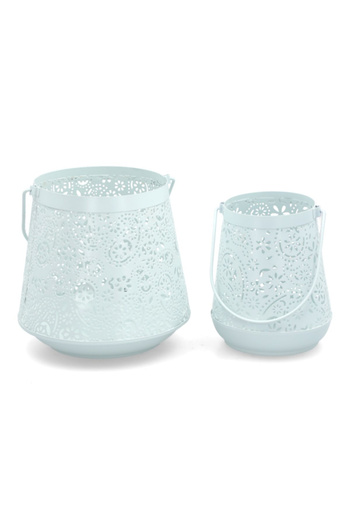 SERENE Sturdy Flat Base Decorative Metal Elegant Candle Holder
