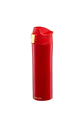 Ambition Thermos mug 420ml with safety button, red, Royal