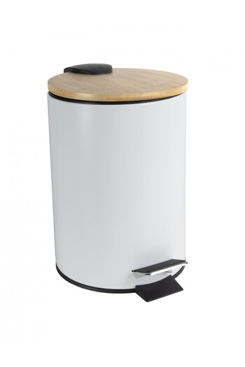 JOTTA Pedal bin 3L, white, Scandic