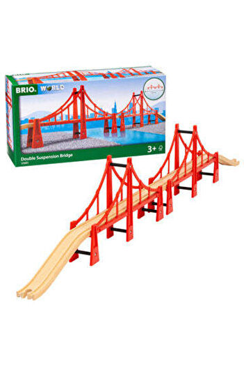 BRIO Διπλή κρεμαστή γέφυρα για τρένα BRIO, 3+ ετών