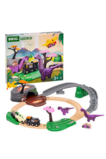 BRIO Sada s dinosauřím dobrodružstvím pro vláčky BRIO, 3+ let