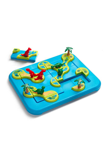 Smart Games - Dinosaurs Mystic Islands, logic game with 80 challenges, 6+ years, English edition.