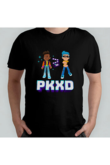 Pixxa Pk Xd Fun, Friends & Games Pkxd Unisex 100% βαμβακερό μπλουζάκι με λαιμόκοψη μοντέλο 5