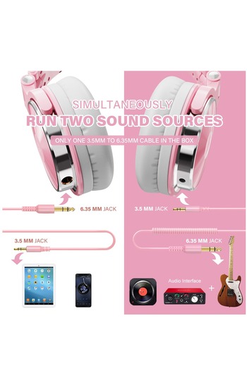 Oneodio Wired Over Ear Headphones Studio Monitor & Mixing DJ Stereo Headsets