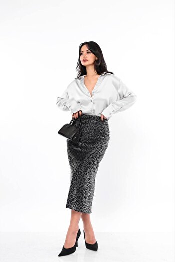 Reyon BLACK SILVER SKIRT