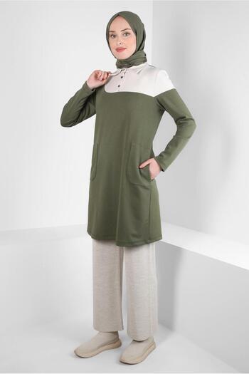 Alvina TWO COLOR TUNIC 44268