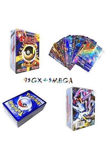 COOYA 100 Pokemon Card Set for Pokemon Collectors and Two-Player Battles, Ideal Birthday/Holiday Gift