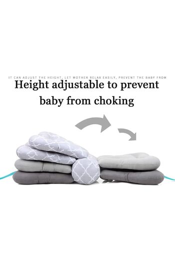 COOYA Baby Feeding Pillow, Maternity Nursing Pillow, Adjustable Height, PP Cotton, No Collapse