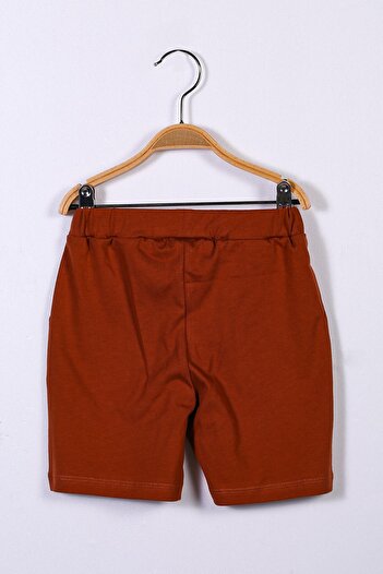 Zeyland Unisex Kids Brown Basic Shorts (9months-4years)