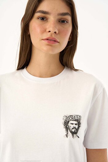Socrates Λευκό Dr. Socrates Soft T-Shirt