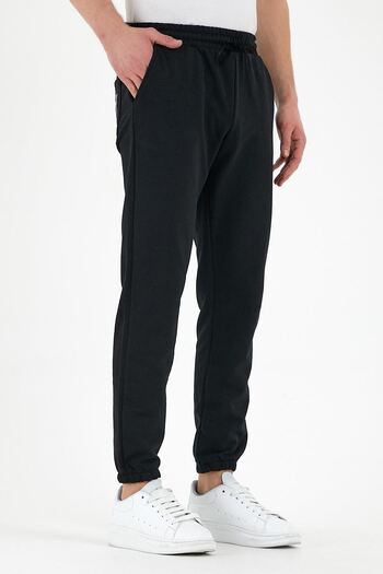 CLAYES Butterfly Leg Sweatpants Jogger - Μαύρο εμπριμέ λαστιχένιο πόδι ψηλόμεσο