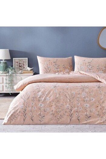 Taç Double bed linen 100% cotton ranforce, floral design, Taç, Fiona Pink