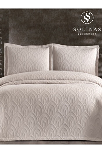 Solinas Collection Soldi Perla Cappucino Double Bedspread