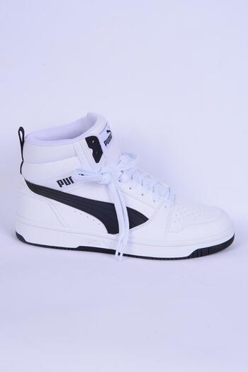 Puma 392326-02 Rebound V6 Ανδρικά αθλητικά παπούτσια σε λευκό-μαύρο χρώμα