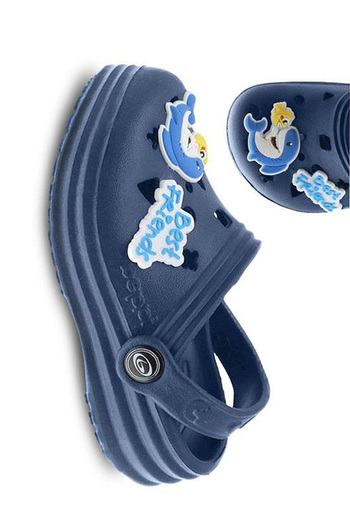 Beppi Shark Figured Non-Slip Sole Sabo Summer Beach Casual Boy's Slippers