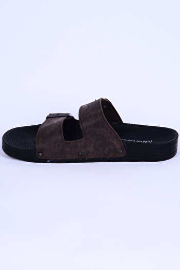 Pierre Cardin 7241 Nubuck Light Sole Ευέλικτη Καφέ Καθημερινή Ανδρικές Παντόφλες