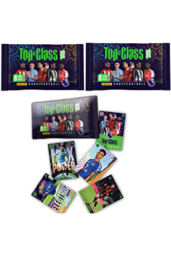 Panini Premier League Top Class Trading Cards 2025 15 Pack (120 Cards)