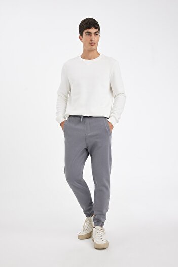 DeFacto Jogger Eşofman Altı Standart Fit Basic Düz Beli Bağcıklı Lastikli Paça Cepli A6468ax24sp