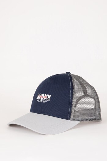 DeFacto Men's Embroidered Woven Baseball Basketball Cap B8001AX24SM