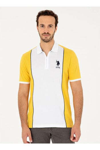 U.S. Polo Assn. U.S. Polo Assn Polo Collar Zipper Regular Fit Men's T-Shirt