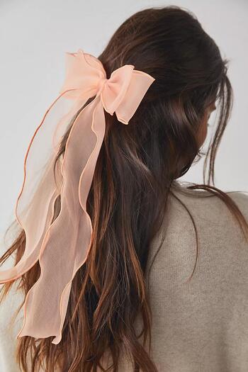 New Obsessions Alice Long Tulle Bow Buckle