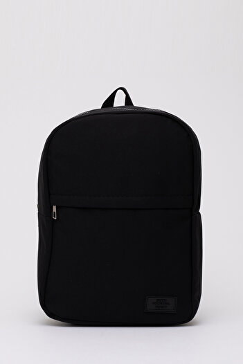 SHAKA Black Shk40 2 Compartments Adjustable Strap Canvas Fabric Unisex Daily Sports Backpack L:33 E:23 G: