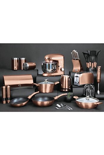 Berlinger Haus Set of 3 Primal Rosegold Metallic Line Food Containers