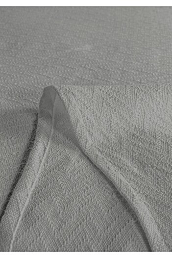 Evim %100 Pamuk Doria Koyu Gri Tek Kişilik Pike Takımı 160 X 230cm