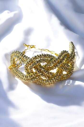 PETEK AKSESUAR Knot Choker Chain Necklace