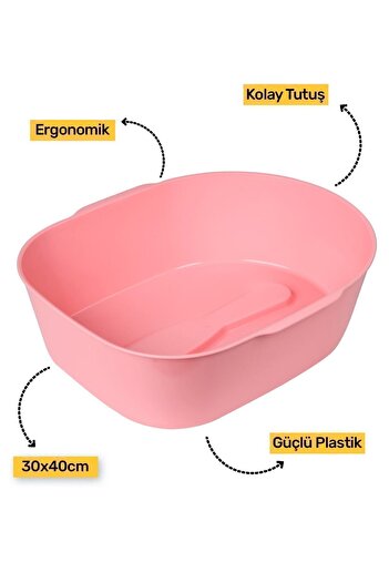 Argan Cure Yenileyen Ayak Bakım Seti ( Pedikür Leğeni-şekerli Peeling-çatlak Kremi-nem Topu ) Pembe