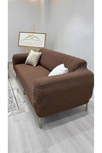 uzhanem 3 Seater Jacquard Sofa Cover - Flexible Stretch, Sofa Bed Couch Cover (1 Piece Product Content)
