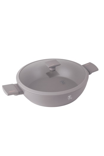Berlinger Frying pan with titanium surface and lid 32 cm Taupe Collection