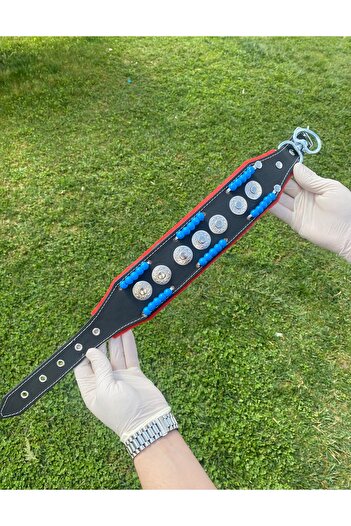 Sürmeli Tasma Puppy Kangal Dog Collar - Genuine Leather Ringless Model