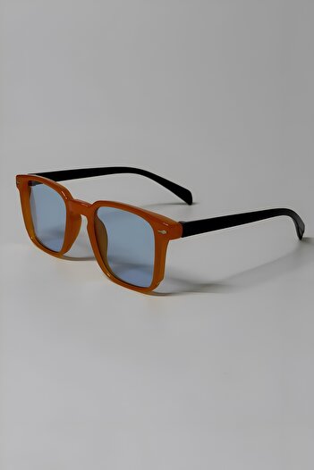 Eyesofia Diego Unisex Erkek Turuncu Mavi Güneş Gözlüğü