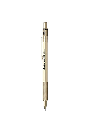 Scrikss Matrix 0.7mm Mechanical Pencil Metallic Gold - Transparent Case