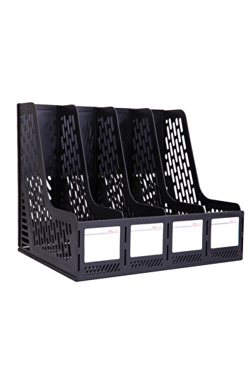 Deli E9846 4 Compartment Magazine Holder