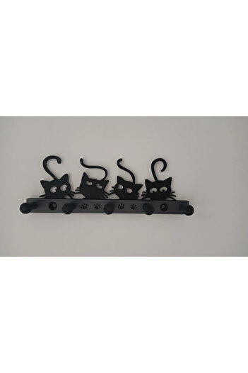 HasFar Tech Wall Keychain Hanger with Cute Cat Design