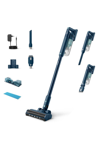 Philips Cordless Vacuum - up to 60 Mins Runtime, Led Nozzle, Aqua Module, Sage - Xc5041/61