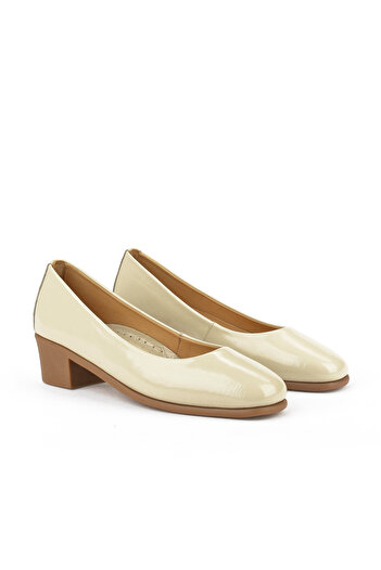 Ziya Women's Genuine Leather Comfort Shoes 1511050 Z32222 Beige
