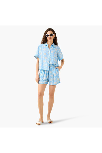 FAV Printed Shirt and Shorts Set