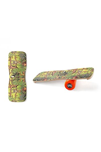 Epic Retro Jungle Balance Board with Roller