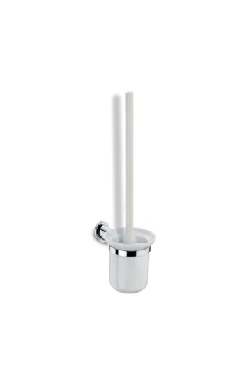 KELA Keck Lang Toilet brush with holder MAKIRA chrome-plated brass 43 cm