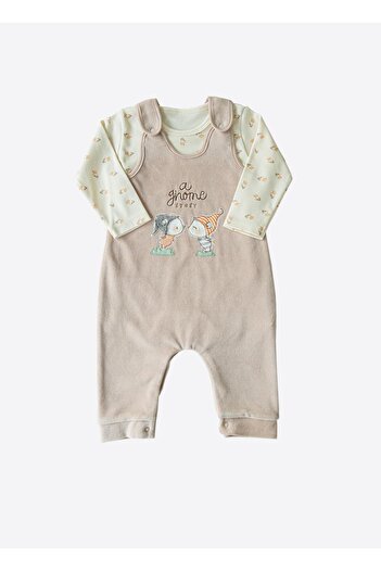 kitikate Organic Gnome 2-Person Set Beige Color