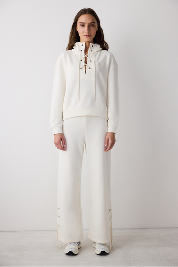 Penti White Collar Detailed Monaco Sweatshirt - Saude Collection