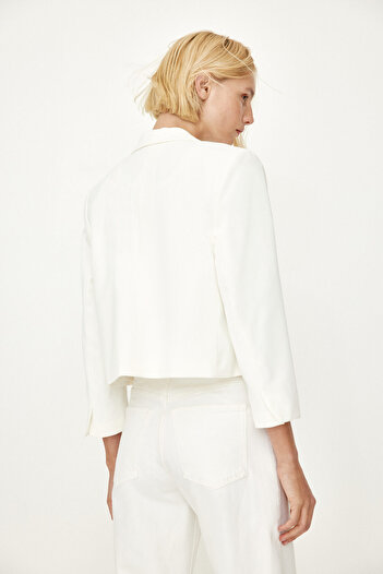 H&M Manşetleri Yırtmaçlı Blazer