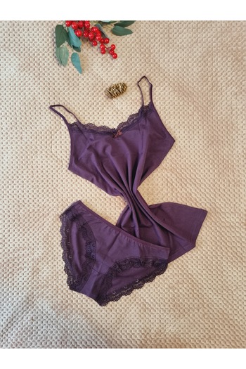 Demirsa Boutique Purple Athlete Panty Set