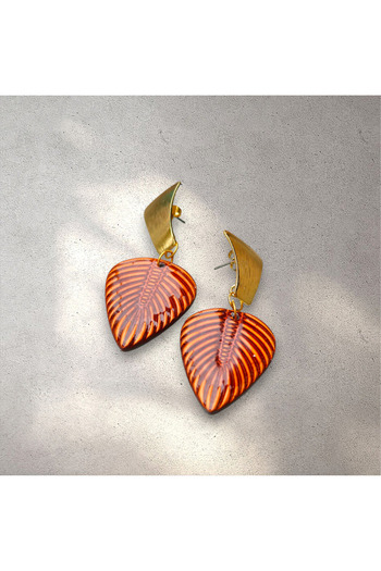 Lu Atelier Amber- Handmade Special Design Polymer Clay Earrings