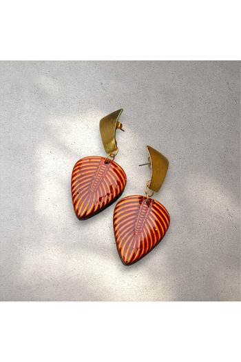 Lu Atelier Amber- Handmade Special Design Polymer Clay Earrings
