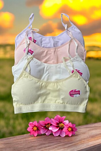 Dondeza 6-Piece Young Girl Padded Rope Strap Half Undershirt Bustier