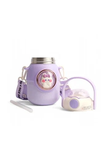 CNSZ 700ml Stainless Steel Cute Thermos Kids Bottle